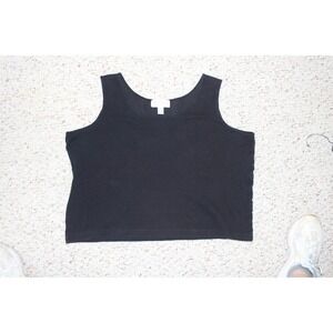 Casual Corner Annex Woman 2X Black Sleeveless Tank Top Y2K